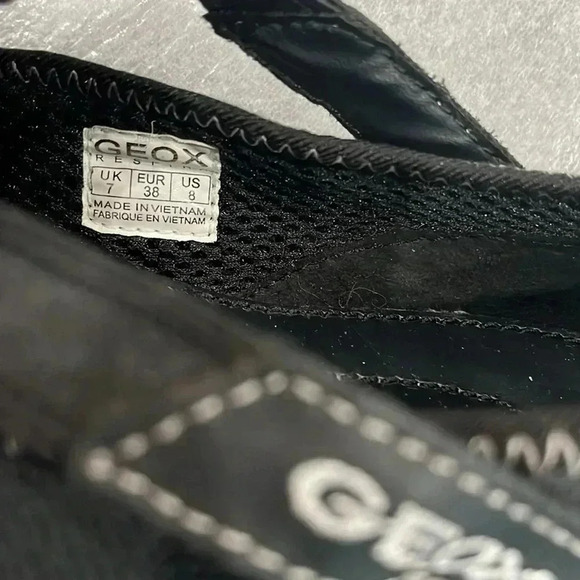 [8]Geox  Respira Freccia Bal Women shoes in black Balleriana slipper - Picture 5 of 10